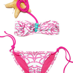 White Pink 2 Piece Bathingsuit