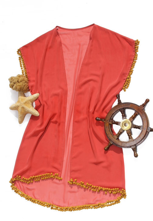 Paradise Pom Poms Cover Up